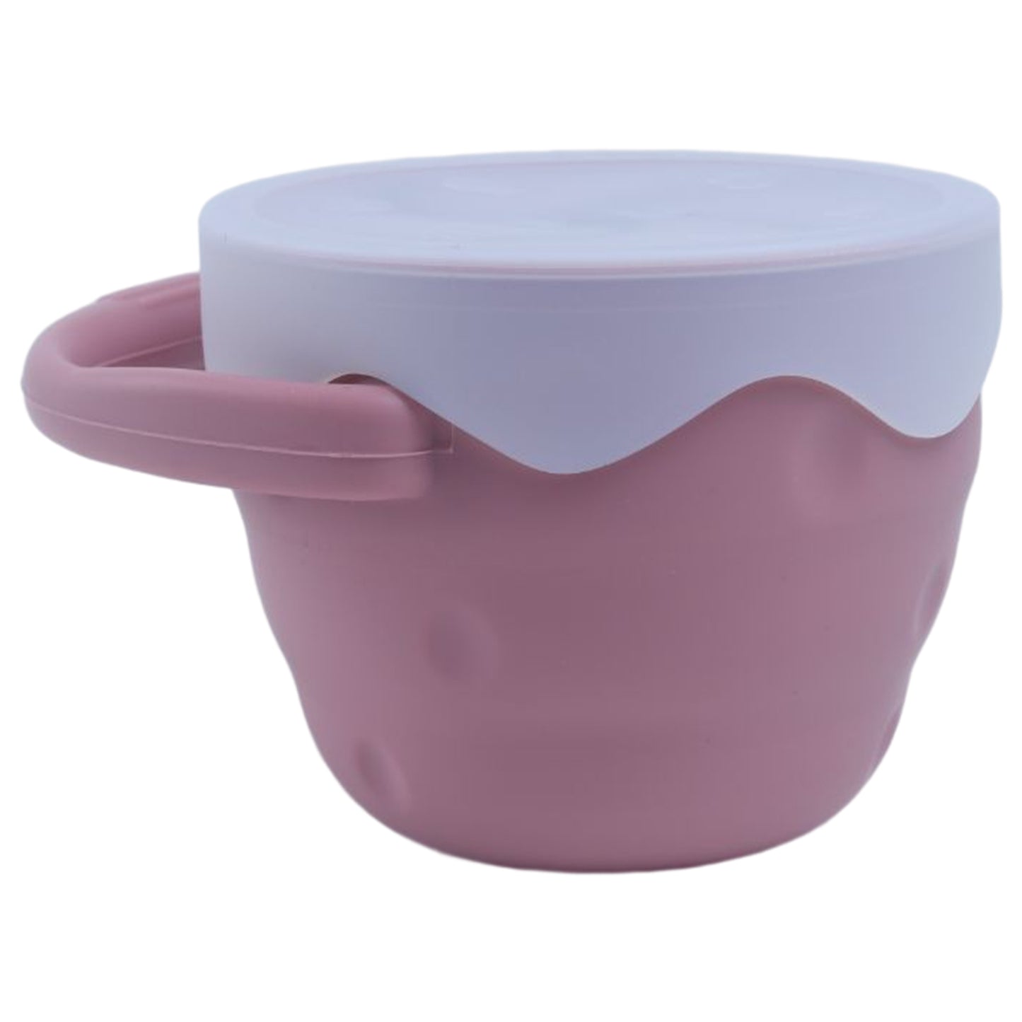 Collapsible Silicone Snack Cup with Lid - Perfect for On-the-Go Snacking