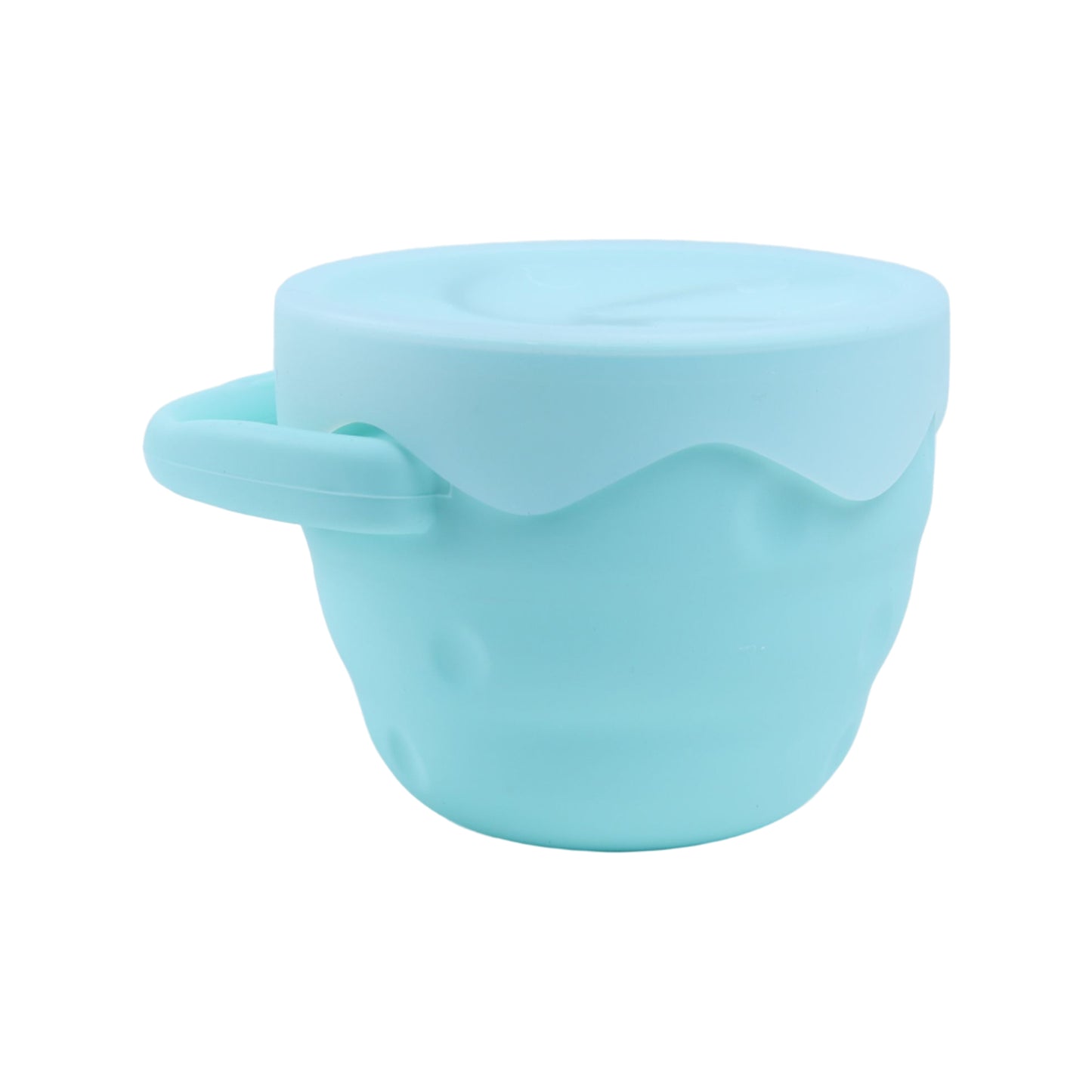 Collapsible Silicone Snack Cup with Lid - Perfect for On-the-Go Snacking