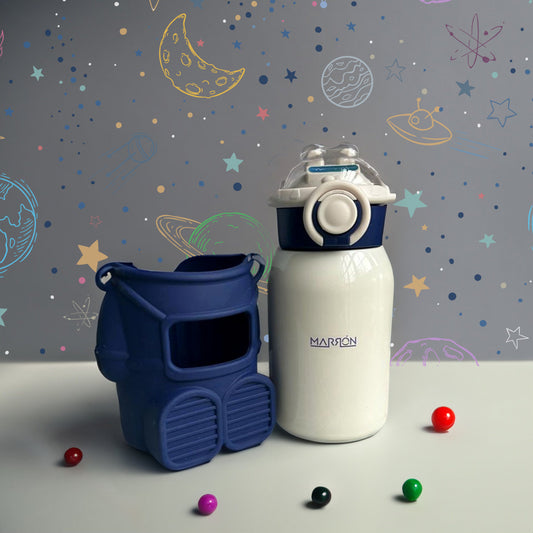 Cute & Stylish Astronaut Insulated Stainless Steel Water Bottle For Kids 500 ml