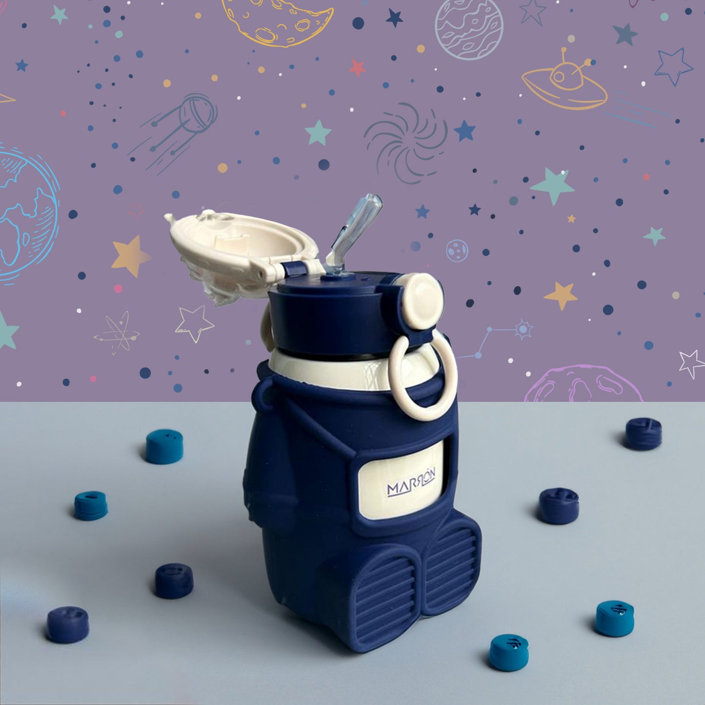 Cute & Stylish Astronaut Insulated Stainless Steel Water Bottle For Kids 500 ml