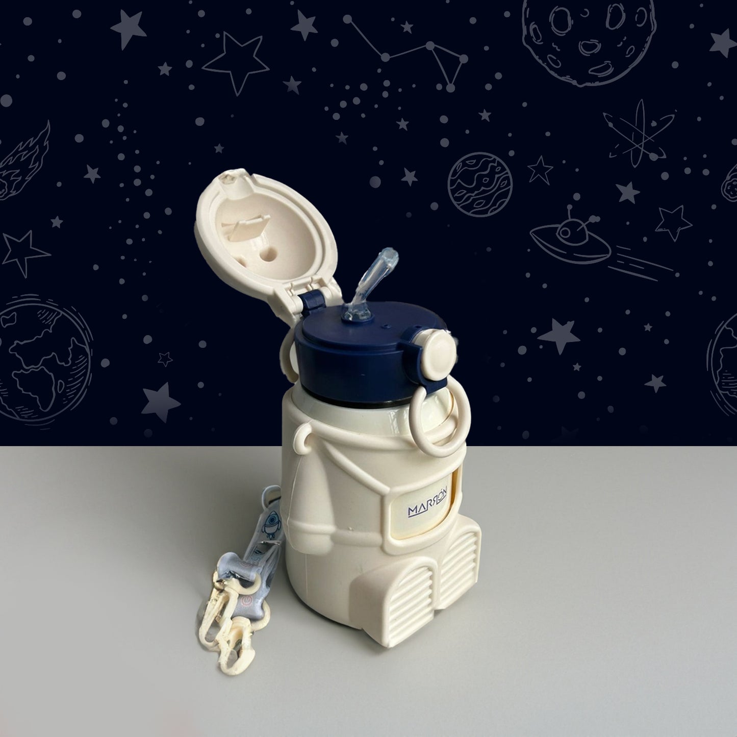 Cute & Stylish Astronaut Insulated Stainless Steel Water Bottle For Kids 500 ml