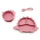 Set of 3 Dinosaur Suction Plate, bowl and Spoon,BPA Free and Dishwasher Safe