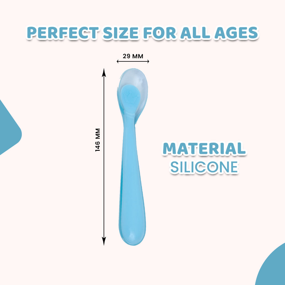 Flexible Silicone Bendable Spoon for Babies - Easy-Feed Utensil