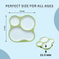 Panda Plate with Suction Base, Non-Slip and BPA-Free, Great for Toddlers and Kids, Easy to Clean