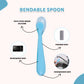 Flexible Silicone Bendable Spoon for Babies - Easy-Feed Utensil